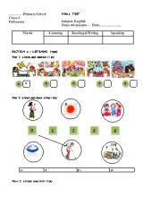 Final Test English Class 3